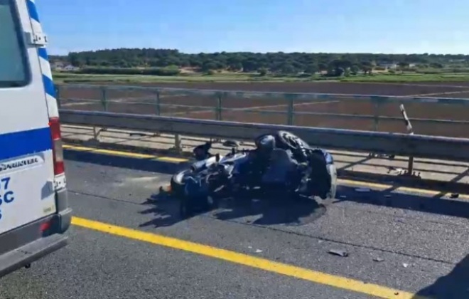 Colisão provoca dois feridos graves no IC1 em Alcácer do Sal