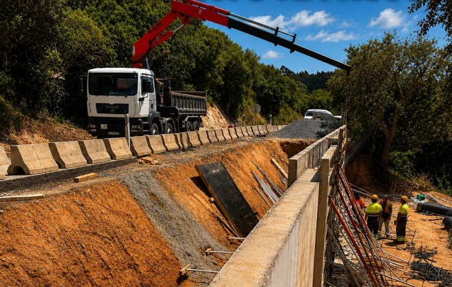 Corte de tráfego rodoviário no troço em obras da EN390 até as 16 horas