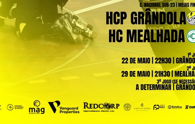 HCP Grândola defronta o Mealhada esta noite nas meias-finais do Campeonato Nacional Sub-23