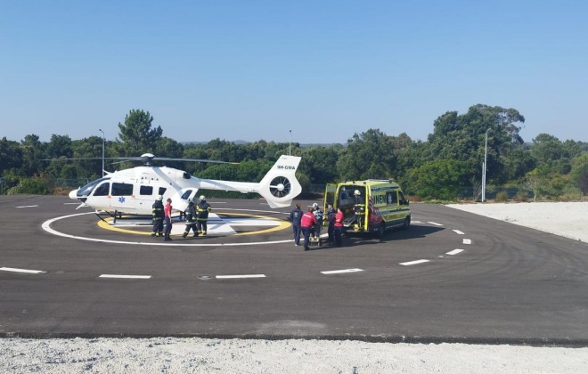 Heliporto do Hospital do Litoral Alentejano já registou 13 movimentos em 2026