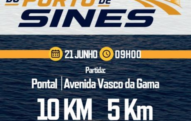 Corrida do Porto de Sines regressa neste domingo a partir das 9 horas