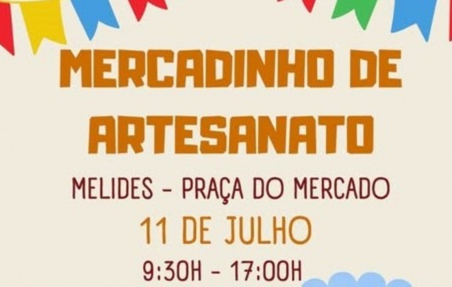 Melides acolhe Mercadinho de Artesanato no dia 11 de julho