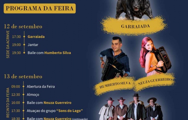 Feira de Vale das Éguas celebra 50 anos com garraiada e bailes nos dias 12 e 13 de setembro
